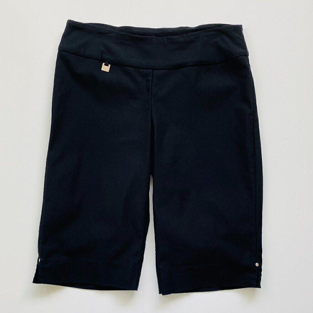 S.C. & Co Pull On Stretch Bermuda Shorts Black sz 10
